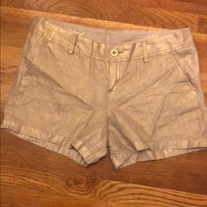 Gold Lilly Pulitzer Callahan Shorts
